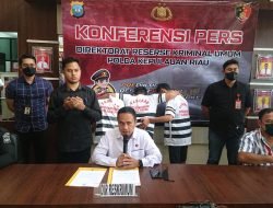 Usai Beraksi di 30 Wilayah Kota Batam, Komplotan Curanmor Dibekuk Polisi