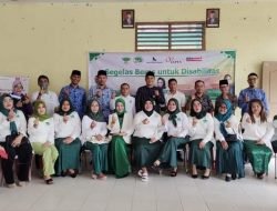 Perempuan Tani HKTI Salurkan 128 Paket Sembako Untuk Disabilitas Sei Beduk