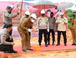 Gedung Ditreskrimsus Polda Kepri Mulai Dibangun, Peletakan Batu Pertama Oleh Gubernur Ansar