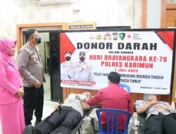 Polres Karimun Gelar Donor Darah Dalam Menyambut HUT Bhayangkara ke-76