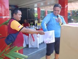 Menjelang Hari Bhayangkara Ke-76, Polres Karimun Bersama TNI dan Awak Media Fun Bike Bersama