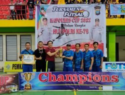 Turnamen Futsal Kapolres Karimun Cup1 Satreskrim Polres Karimun Raih Juara 1