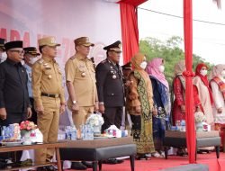 Kapolres dan Bupati Meranti Ikuti Upacara Hari Bhayangkara Secara Virtual