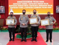 Kapolres Meranti Terima Penghargaan Peringkat I Ops Tertib Ramadhan 2022 dari Kapolda Riau