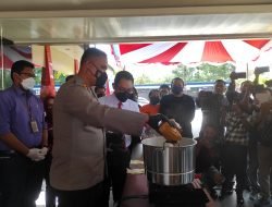Satresnarkoba Polres Karimun Gelar Pemusnahan BB Sabu