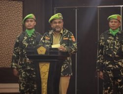 Bupati Karimun menghadiri pelantikan veteran dan DPC PPM kabupaten Karimun.