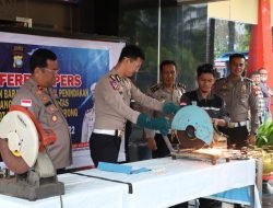 Sat Lantas Polres Karimun Gelar Pemusnaan Barang Bukti Knalpot Racing/Knalpot Brong
