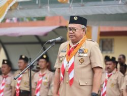 Sekda Karimun Pimpin Upacara Milad Pramuka Ke-61