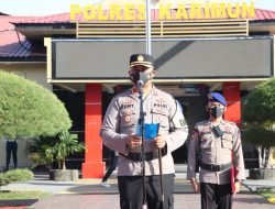 Polres Karimun Melaksanakan Apel Gelar Pasukan Operasi Zebra Seligi 2022