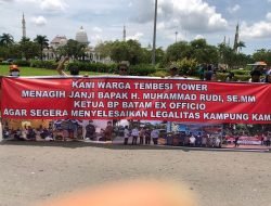 Warga Tembesi Tower Minta DPRD Terbitkan Mosi Tak Percaya Pada Walikota Batam