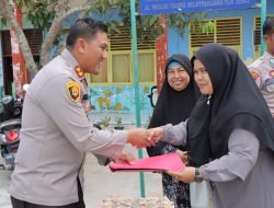 HUT ke-43, Satpam dan Polres Meranti Gelar Baksos