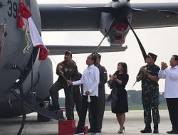 Jokowi Hadiri Upacara Serah Terima Pesawat C-130J Super Hercules A-1339