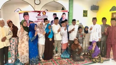 Beri Santunan Untuk Mualaf, Gerindra Kepri Berkunjung Ke Tanjung Gundap