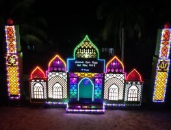 Pemuda di Komplek Unit Produksi Kundur PT Timah Tbk Ikuti Festival Gerbang Lampu