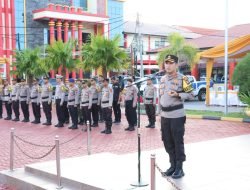 Kapolres Karimun Pimpin Apel Gabungan Pengamanan Malam Takbiran