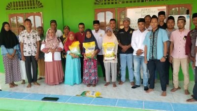 PERPAT Lingga Bagikan Paket Sembako ke Beberapa Desa di Lingga