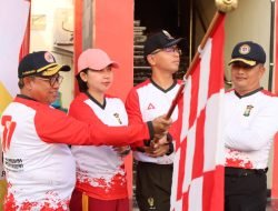 Hari Bhayangkara Ke-77, Polres Karimun Laksanakan Jalan Santai dan Olahraga Bersama