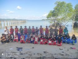 KEGIATAN PEDULI LINGKUNGAN DENGAN TEMA MEMBERSIHKAN SAMPAH SERENTAK BERSAMA POLRI