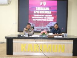 Peduli Kesehatan, Polres Karimun Ikuti Sosialisasi BPJS Kesehatan