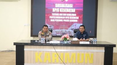 Peduli Kesehatan, Polres Karimun Ikuti Sosialisasi BPJS Kesehatan