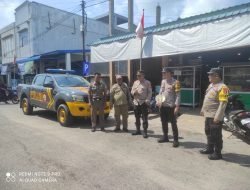 Polsek Moro Berikan Himbauan Pemasangan Bendera Merah Putih