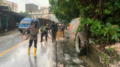 Hujan Lebat, Polres Karimun Tingkatkan Patroli Dan Himbauan