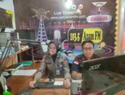 Ops Zebra Seligi 2023, Sat Lantas Polres Karimun Beri Sosialisai Kepada Masyarakat Melalui Radio