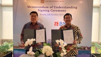 Wujudkan Kota Mandiri Pertama di Area Pantai Marina, Opus Bay Gelar MoU Dengan Bank BNI Batam