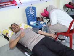 Peringatan Hut Humas Polri ke-72 Tahun 2023, Polres Karimun Laksanakan Donor Darah