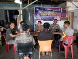 Kapolsek Moro Mendengarkan Saran Masukkan Dari Masyarakat Kampung Jawa Moro