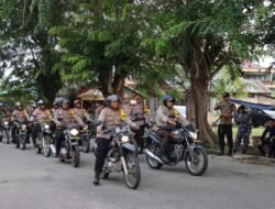 Ratusan Personel Gabungan Ikut Simulasi Sispamkota Pemilu Tahun 2024