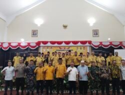 Riski Faizal Mengkukuhkan Pengurus DPC MKGR Kabupaten Karimun