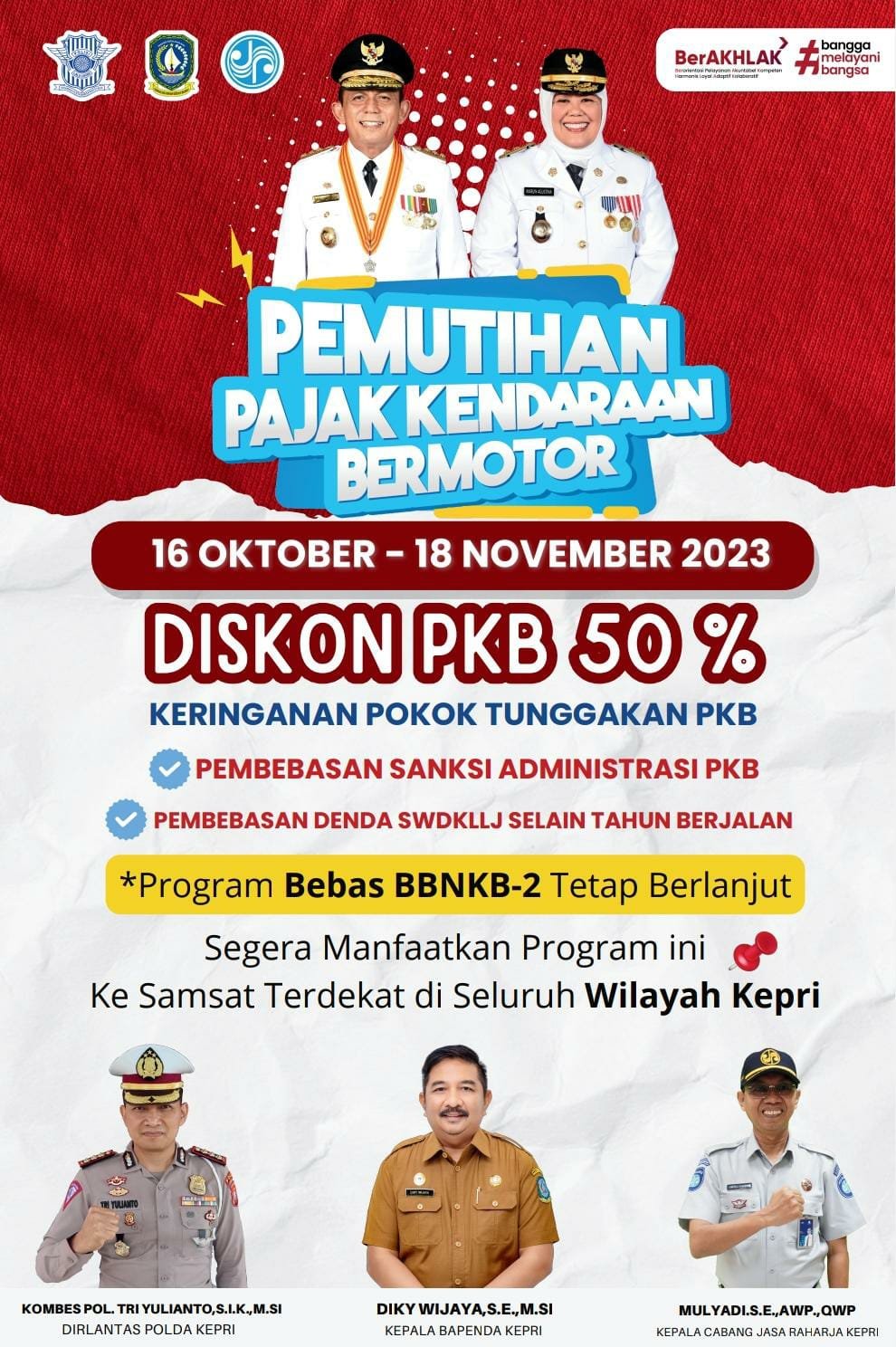 Pemprov Kepri Gelar Program Pemutihan Pajak