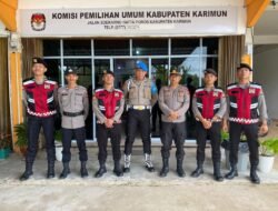 Samapta Polres Karimun Patroli Objek Vital Pemilu