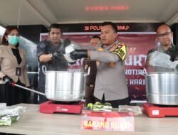 2.036,19 Gram Sabu Dimusnahkan Satresnarkoba Polres Karimun
