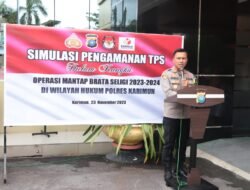 Polres Karimun Laksanakan Simulasi Pengamanan Tempat Pemungutan Suara