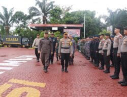 Kapolres Karimun Pimpin Apel Gelar Pasukan Ops Lilin Seligi 2023