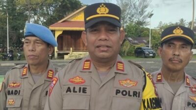 Polres Lingga Gelar Apel Kesiapan Pengamanan Perayaan Malam Natal 2023