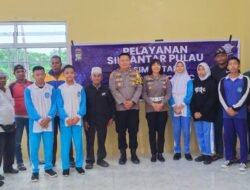 Satlantas Polres Karimun Sosialisasi Pelayanan SIM Antar Pulau (SIMANTAP) Di Polsek Buru