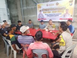 Jelang Pemilu Serentak Tahun 2024 Polsek Moro, Sampaikan Pesan Kamtibmas Pemilu Damai