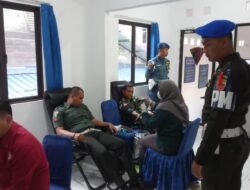 Menjelang HUT Ke-78 Tahun 2024, Pomal Lanal Karimun Gelar Bhakti Sosial Donor Darah