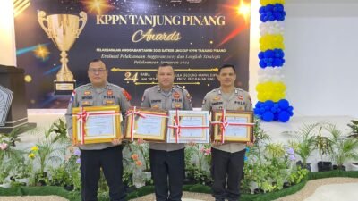 Polres Lingga Terima Penghargaan Satker Terbaik Ketiga