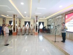 Kapolres Pimpin Kenaikan Pangkat ASN Polres Karimun