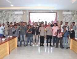 Wujudkan Pemilu Damai, Kapolres Karimun Silaturahmi Dengan Wartawan