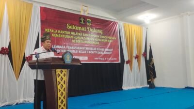 Kakanwil Kemenkumham Kepri Lakukan Kunker Ke Kab. Lingga