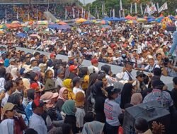 Perayaan Harlah Gerindra Ke 16 Pecah, Ribuan Masyarakat Padati Lapangan Sepak Bola Sei Harapan