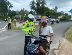 Polres Lingga Gelar Operasi Keselamatan Seligi 2024 Pada Pungguna Kendaraan
