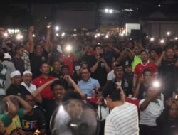 Kapolda Kepri Nobar Laga Timnas U-23 Indonesia vs Korea Selatan di SP Plaza, Bersama Masyarakat Batu Aji dan Sagulung