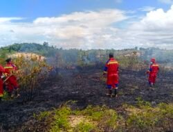 Kebakaran Lahan Kosong di Bukit Senyum SMK Negeri Bikin Warga Geger