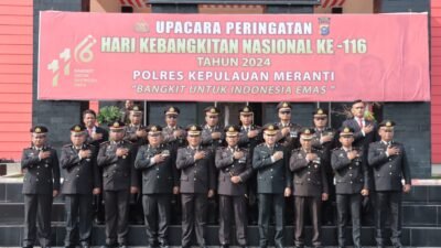 Kapolres Meranti Pimpin Upacara Peringatan Hari Kebangkitan Nasional